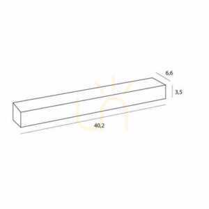 Plafón Max Light X-Line C0255 biely LED 20W 40,2 cm small 2