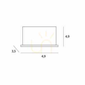 Zapustené svietidlo Max Light X-Line H0135 5W 3000K bielo-čierne small 4
