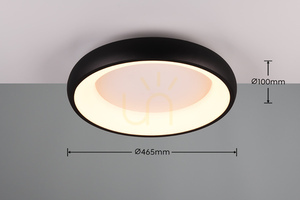 LED stropné svietidlo Trio CARDONA 649614532, matná čierna, 46,5 cm small 6