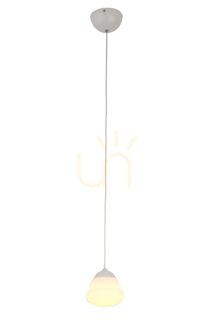 Lampă suspendată Max Light Multi P0254 albă 18 cm LED 5W metal și sticlă