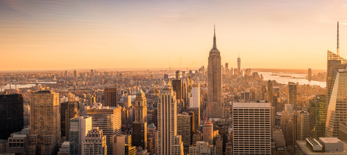 Skontrolujte Nástenná maľba New York na úsvite