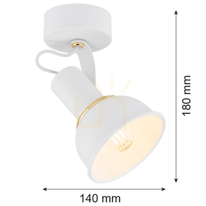 Nástenné svietidlo ARGON TWIST biele E14 IP20 4899 small 2