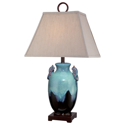 Skontrolujte Stolná lampa Elstead Amphora tyrkysová keramická QZ-AMPHORA
