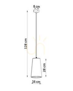 Keramická závesná lampa GULCAN od spoločnosti Sollux small 3