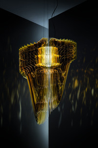 Malé závesné svietidlo Slamp Aria Gold small 0