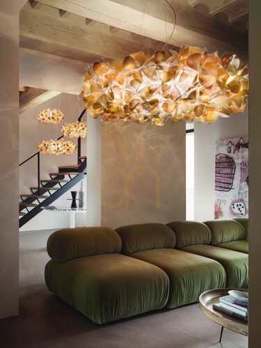 Skontrolujte Závesné svietidlo Slamp Clizia 130 Mama Non Mama Gold Transparent Wire Pendant Lamp.