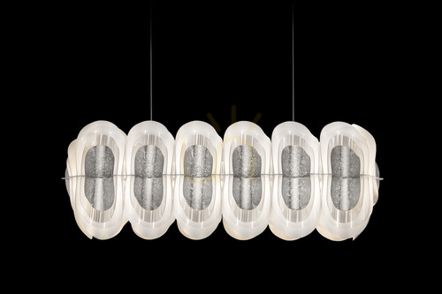 Skontrolujte Závesné svietidlo Slamp Fiordlys Suspension Linear Silver