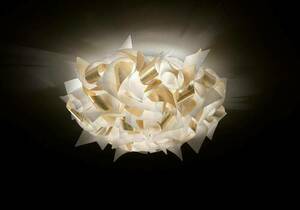 Slamp Veli Aurea Stropné/nástenné svietidlo stredné biele/zlaté small 1