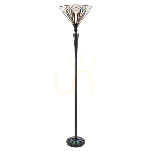 Skontrolujte Stojacia Tiffany lampa Interiors Astoria viacfarebná 63933