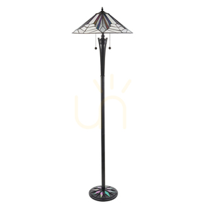 Stojaca lampa Interiors Astoria Tiffany viacfarebná E27 156 cm 63934 small 1