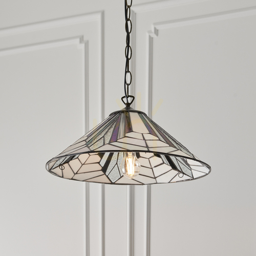 Skontrolujte Tiffany závesné svietidlo Interiors Astoria multicolor 63938
