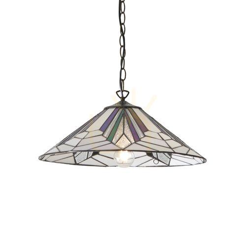 Skontrolujte Tiffany závesné svietidlo Interiors Astoria multicolor 63938