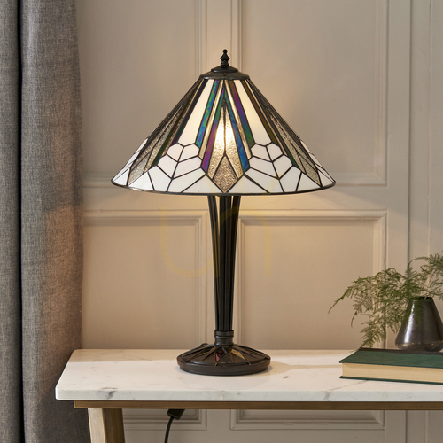 Skontrolujte Stolová lampa Interiors Astoria Tiffany multicolor 63939