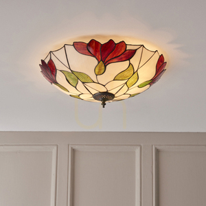 Plafón Interiors Botanica Tiffany multicolor sklo oceľ 45 cm 63960 small 3