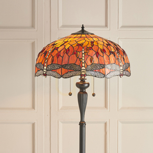 Stojaca lampa Interiors Dragonfly Tiffany viacfarebná 64070 small 4