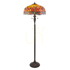 Stojaca lampa Interiors Dragonfly Tiffany viacfarebná 64070 small 0