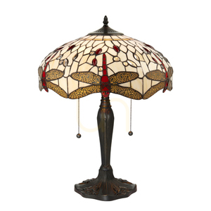 Stolová lampa Interiors Dragonfly Tiffany béžová 64085 small 0