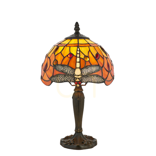 Skontrolujte Tiffany stolová lampa Interiors Dragonfly Multicolor 64091