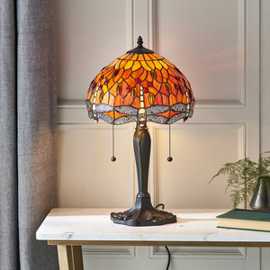 Stolová lampa Dragonfly Tiffany Multicolor 64092 Interiéry. small 3
