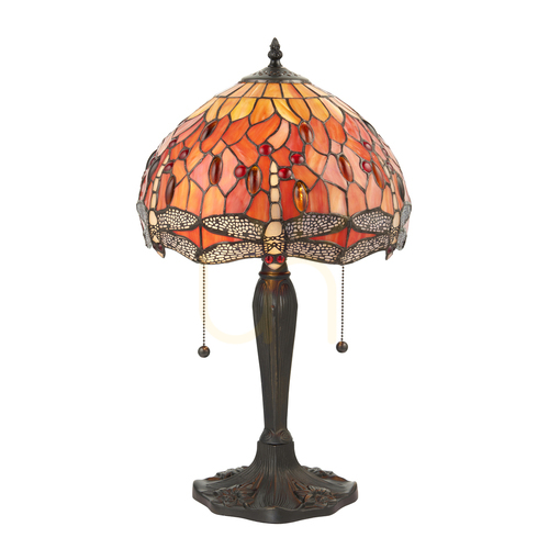 Skontrolujte Stolová lampa Dragonfly Tiffany Multicolor 64092 Interiéry.