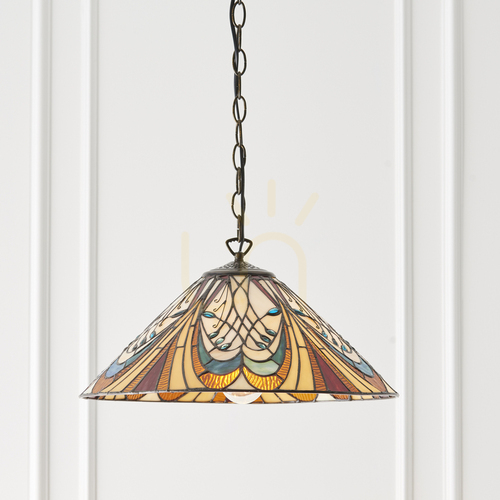 Skontrolujte Hector Tiffany Závesné svietidlo Multicolor 64162 Interiéry.