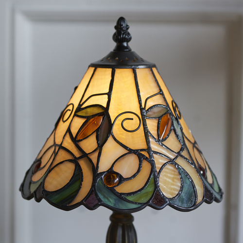 Skontrolujte Stolová lampa Interiors Jamelia Tiffany multicolor sklo polyesterová živica 64196