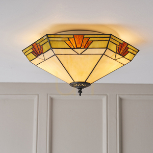 Plafón Interiors Nevada Tiffany multicolor sklo oceľ 40 cm 64284 small 5