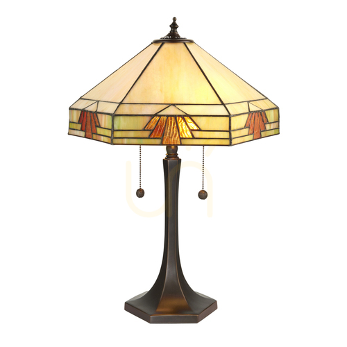 Skontrolujte Stolová lampa Nevada Tiffany Multicolor 64286 Interiéry.
