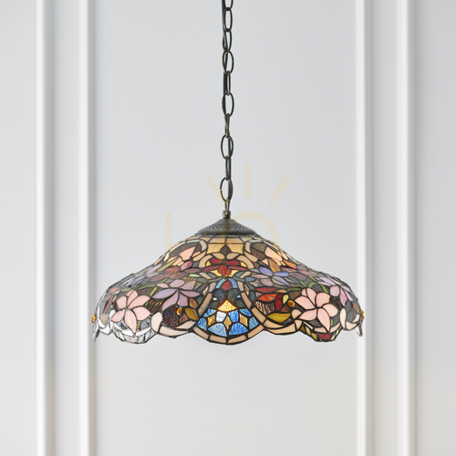 Skontrolujte Závesné svietidlo Sullivan Tiffany Multicolor 64325 Interiéry.