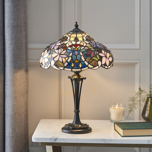 Skontrolujte Stolová lampa Interiors Sullivan Tiffany multicolor 64327