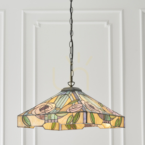 Závesné svietidlo Tiffany Interiors Willow Multicolor E27 3x60W 64384 small 3