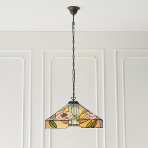 Závesné svietidlo Tiffany Interiors Willow Multicolor E27 3x60W 64384 small 4