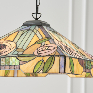 Závesné svietidlo Tiffany Interiors Willow Multicolor E27 3x60W 64384 small 6