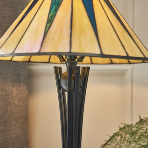Tiffany stolová lampa Interiors Tmavá hviezda viacfarebná 70367 small 6