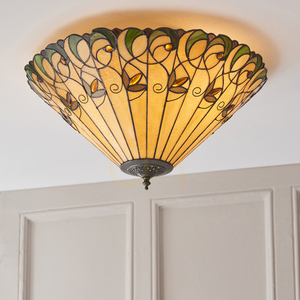 Plafón Interiors Jamelia Tiffany multicolor sklo oceľ 50 cm 70706 small 5