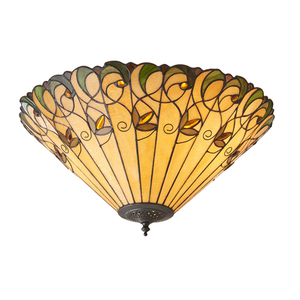 Plafón Interiors Jamelia Tiffany multicolor sklo oceľ 50 cm 70706 small 0