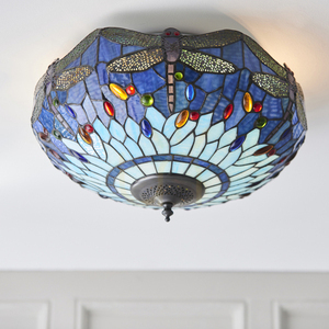 Dragonfly Tiffany Blue Plafond 70722 Interiéry. small 4