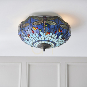 Dragonfly Tiffany Blue Plafond 70722 Interiéry. small 5