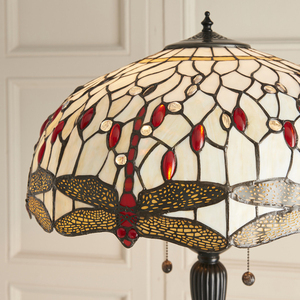 Stojacia lampa Interiors Dragonfly Tiffany béžová 70940 small 5