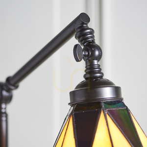 Tmavá hviezda Tiffany Viacfarebná stojaca lampa 74355 Interiéry small 7