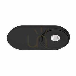 Plafon Max Light Vector C0268 čierny LED 10W 3000K 20,6 cm small 0