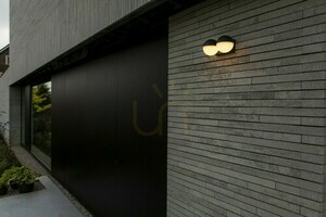 Vonkajšie nástenné svietidlo Lutec LOOMA 5138003118 LED 7,8 W sivé 2x nastaviteľné hlavy small 7