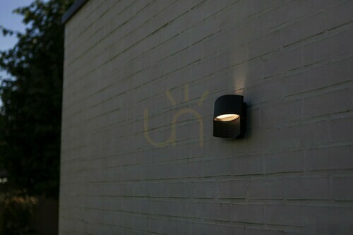Skontrolujte Vonkajšie nástenné svietidlo Lutec LOTUS 5193201012 čierne LED 8,5 W hliník