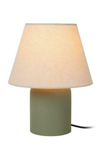Skontrolujte Stolová lampa Lucide MACIA zelená keramika ľan E14 06527/01/33