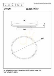 Plafón Lucide OLSON biely LED 24 W 29 cm 79190/24/61 small 6