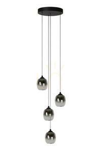Závesné svietidlo Lucide TAMINO čierne/dymovo sivé LED 4 × 5,2 W Ø 36 cm 74419/20/30 small 1
