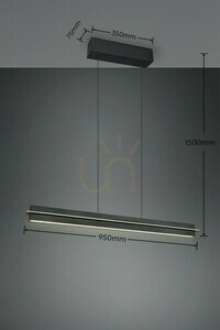 Závesné LED svietidlo Trio EMERSON 346710180 small 5