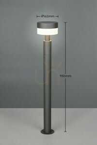 Záhradný LED stĺpik Trio MACKENZIE 430561142, antracit, 95 cm small 2