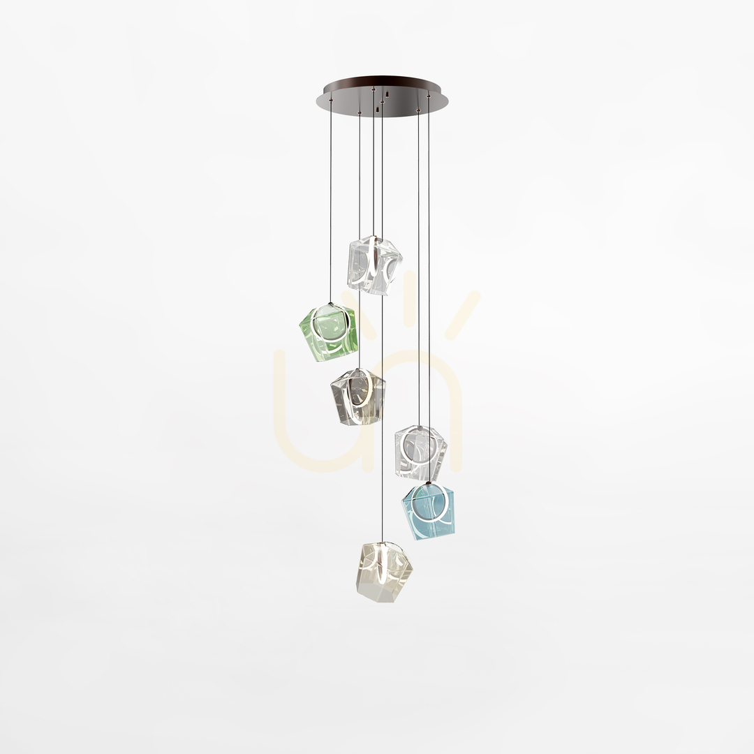 Skontrolujte Závesné svietidlo Zuma Line COLORE MD3350A-6BL/MIX LED Závesné svietidlo Zuma Line COLORE MD3350A-6BL/MIX LED