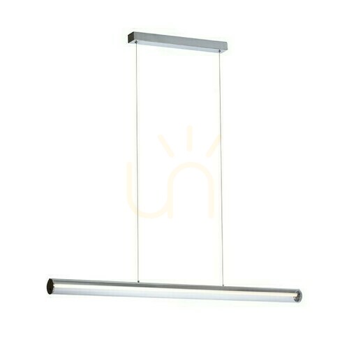 Skontrolujte Rivier Led závesné svietidlo I Chróm/Akryl Transparent 230 V 24 W 3000 K